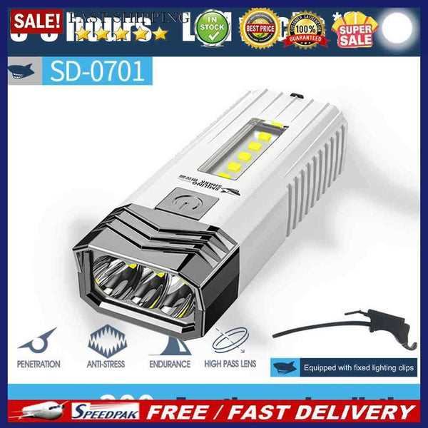 Portable Led Cob Flashlight Cycling Accessories Lamp Torch for Camping Advent