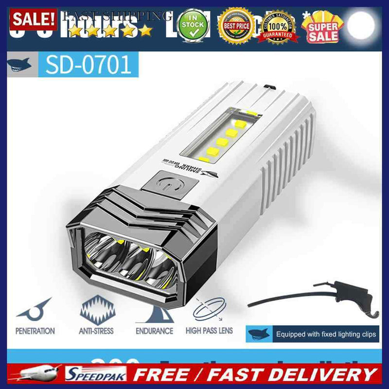 Portable Led Cob Flashlight Cycling Accessories Lamp Torch for Camping Advent