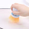 Kitchen Cleaning Brushes Tools Liquid Soap Dispenser DishBowl Brush Pot K6S7