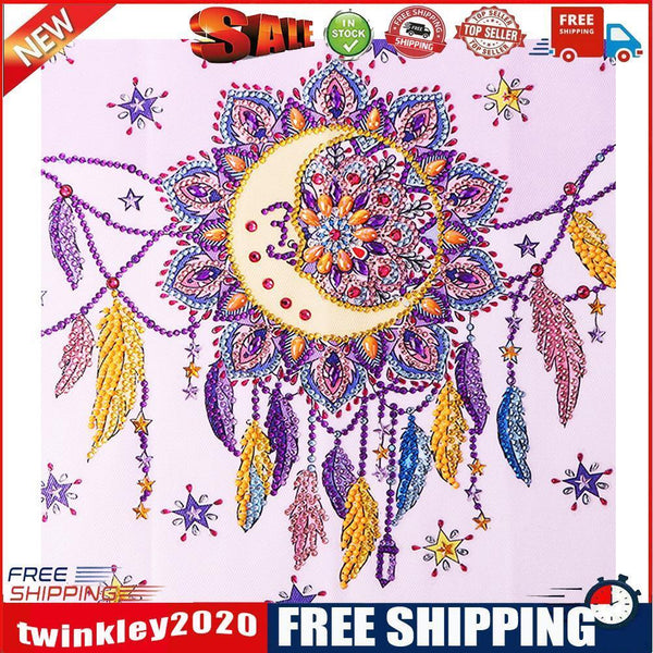 Diamond Painting Moon dream catcher Partial Special Rhinestone Picture