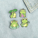 Clothes Jewelry Metal Lapel Pins Cute Frog Enamel Pins Cute Badge Animal Brooch