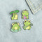 Clothes Jewelry Metal Lapel Pins Cute Frog Enamel Pins Cute Badge Animal Brooch