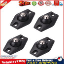 4pcs Rotating Storage Box Caster Ball Universal Trash Can Wheels (Black) Newly