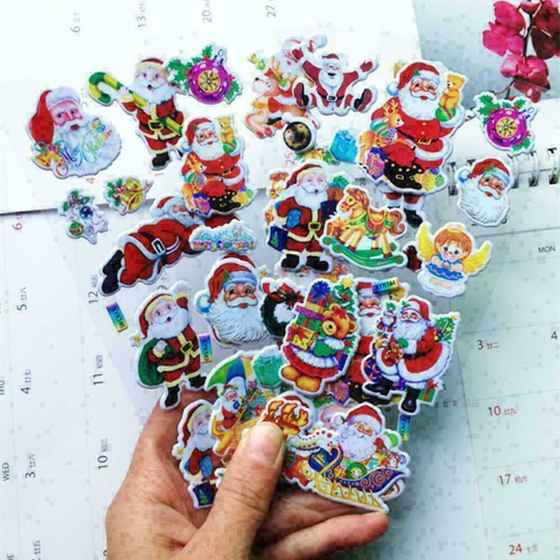 Cartoon Stationery Label Snowman Santa Claus Christmas T0T7 L0Z0 N8K2 K4E3 B7U7