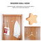 Wall Hooks - Wooden Handmade Decorative Wall Hooks Rack - Star / Moon / Cloud