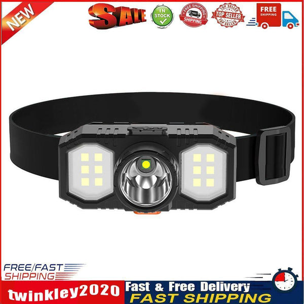 XPE COB LED Headlamp USB Rechargeable Waterproof Outdoor Fishing Headlight Newly