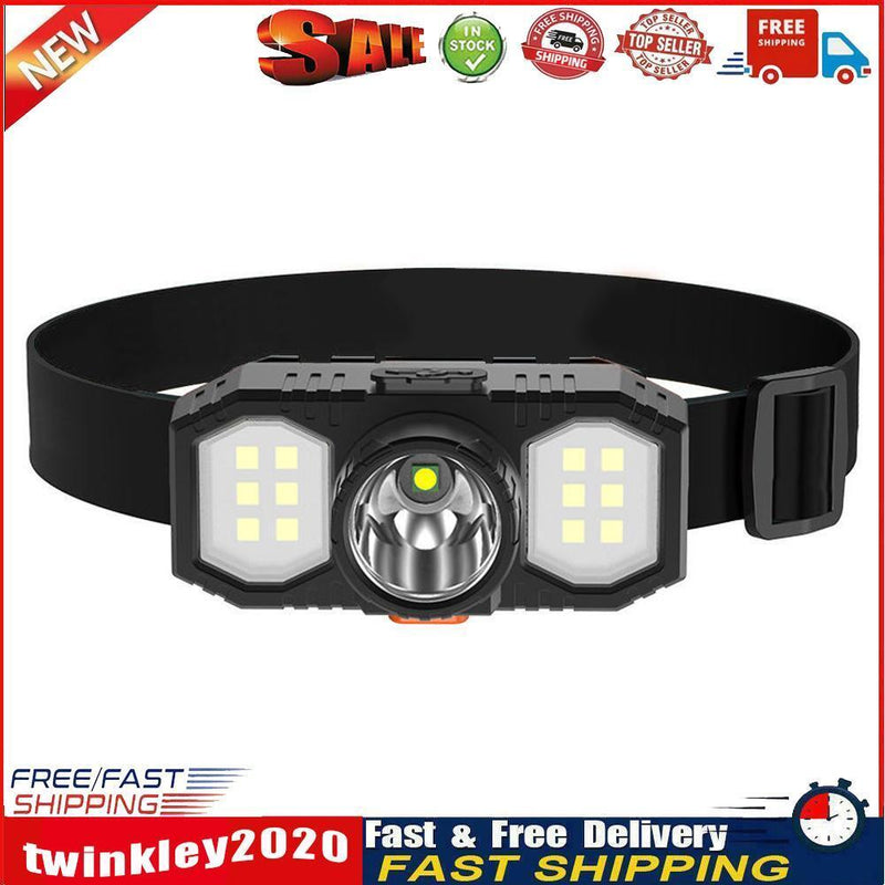 XPE COB LED Headlamp USB Rechargeable Waterproof Outdoor Fishing Headlight Newly