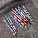 12pcs Soft Pottery Hooks Knitting Needles Set for Weave Sewing Needles