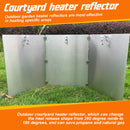 Outdoor Courtyard Heater Reflector Shield Patio Heater Heat Focusing Reflector