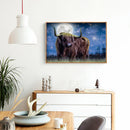 5D Diamond Painting Full Moon Cow Full Round Drill Rhinestone Kit