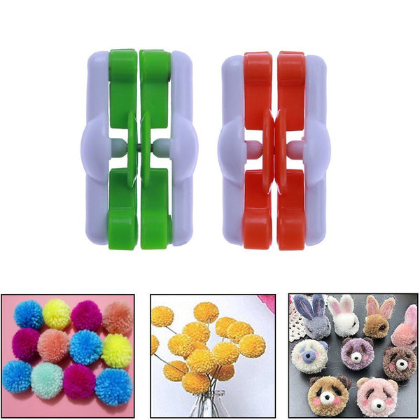 Yarn Needle Craft Crocheting Pompom Maker Fluff Ball Wool Knitting Weaver Tool