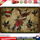 Tattoo Patterns Retro Metal Plate Tin Sign Plaque Poster for Bar Club Cafe Newly