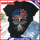 Independence Day American Tree Tea T-Shirt (Black XXL)