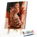 Oil Paint By Numbers Dancing Girl Frameless Picture Craft Living Room Decoration