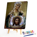 Handmade DIY Hand Painted Paint By Numbers Oil Canvas Pictures Virgin Kit Gift