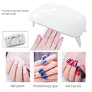 Portable 6W Mini Manicure Lamp Phototherapy USB LED UV Cable Nail Drying Machine