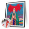 DIY Coded Painting Kit Oil Paint by Numbers Redhead Girl Acrylic Drawing Decor