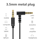 With Microphone Volume Control Aux Headphones Male to Male 3.5mm Audio Cable