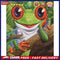 DIY Animal Frog Acrylic Drawing Oil Paint Kit by Numbers Coded Picture Kids