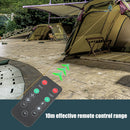 Cooling Fan Wireless Remote Control Camping Tent Ceiling Fan with LED Light