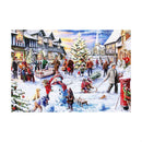 Brain Home Decor Paper Jigsaw Christmas  Puzzle Xmas Cities Puzzle Game