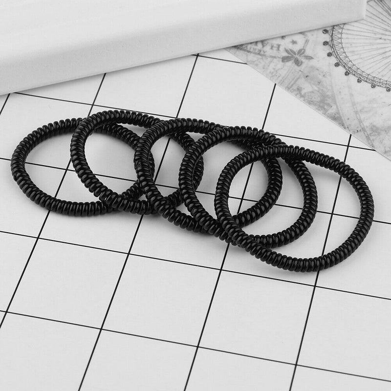 Elastic Super Thin Girls Rubber Hair Ropes Telephone Wire Ponytail Holder