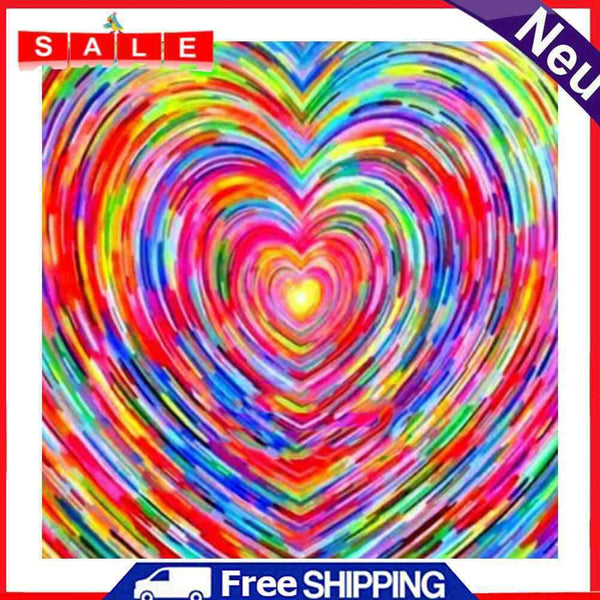 5D DIY Diamond Painting Colorful Love Full Drill Rhinestone Mosaic Art Picture