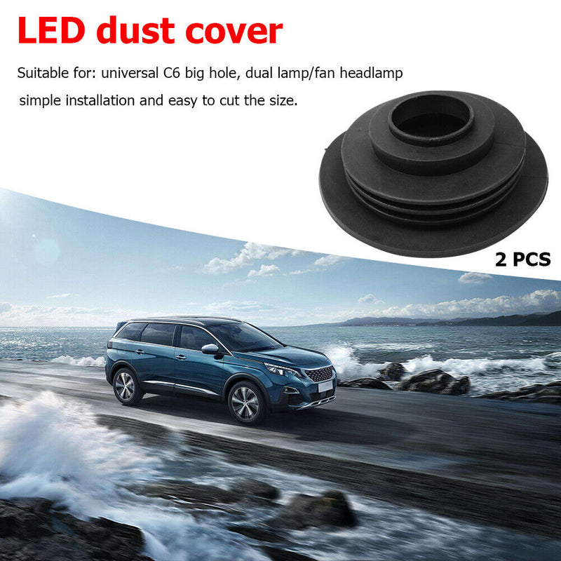 2pcs HID LED Headlight Dust Cover Rubber Headlamp Bulb Cap for Car Lights Newly