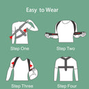 Back Shoulder Posture Corrector Belt Clavicle Support for Women Men (M)