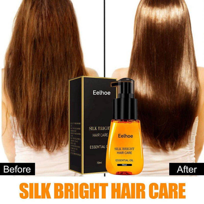 Anti-frizz Hair Serum for Dry Hair Silk Bright Hair Care{