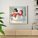 5D DIY Full Round Drill Diamond Painting Christmas Snowman for Home Decor