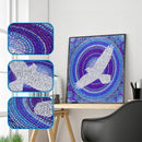 5D Full Special Shaped Drill Wall Picture DIY Flying Doves Diamond Painting Set