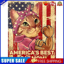 5D DIY Diamond Painting Kits Full Round Drill Mom Cat Mosaic Art (B4496)