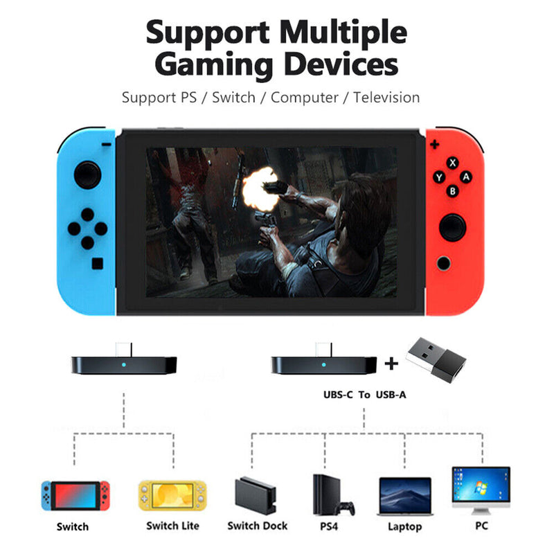 Bluetooth-Compatible 5.1 Transmitter for NS Game Console Wireless Adapter