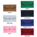 Buckle Long Felt Dompet Phone Bag Coin Wallet Clutch Bag Felt Bag