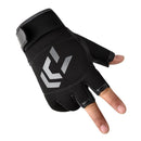 3-Finger Cut Unisex Arrow Fishing Gloves Non-Slip Angling Gloves (Gray)