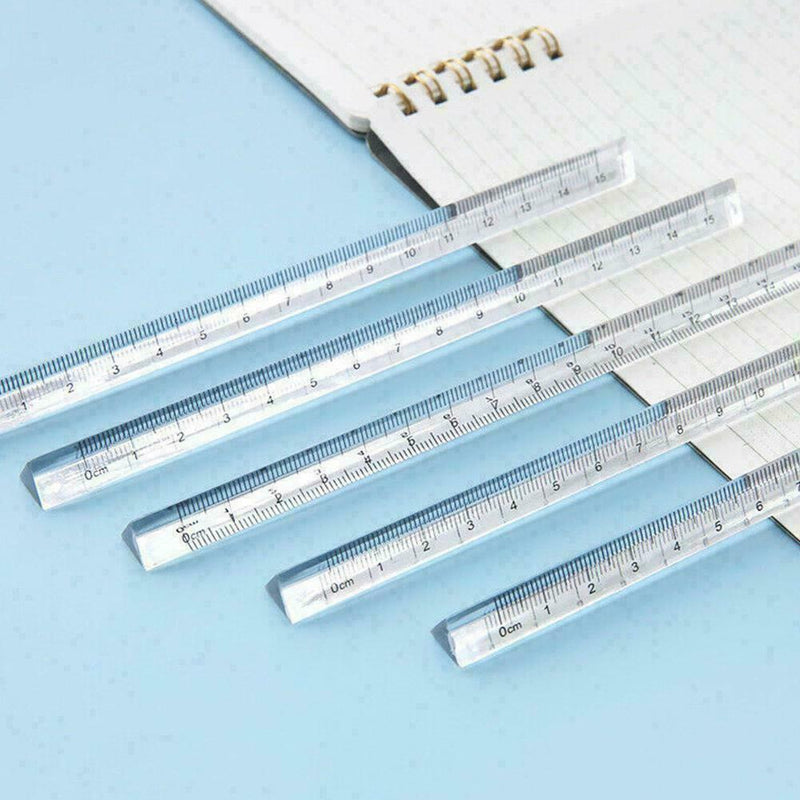 Plastic Straight Ruler Precision Double Sided Measuring Tool Best H5U5