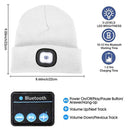 LED Beanie Hat, Men Women Wireless Bluetooth-compatible Beanie Knitted Hat