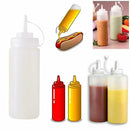 1* Plastic Clear Squeeze Squeezy Sauce Bottles Mayo 240ml Dispenser Bottles M9O8