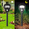 2pcs LED Solar Lawn Light Waterproof Light Control Spike Lamp (Cold White) Newly
