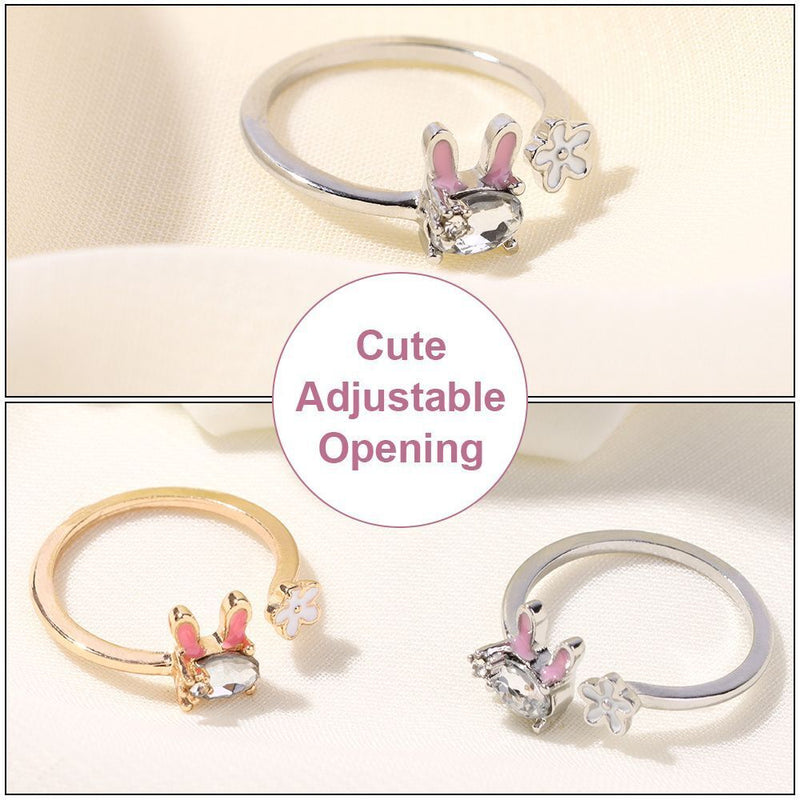 Women Opening Adjustable Gift Animal Rings Cute Ring Rabbit
