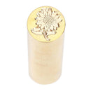 Cylindrical Brass Envelope Sealing Stamp for Document Customs Wedding Invit