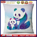 Non-fading Pandas Printed Pillowcases Square Cleanable Sofa Car Cushion Cov