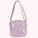 Women Fashion Transparent Solid Color Shoulder Bags Casual Small Leather Purse