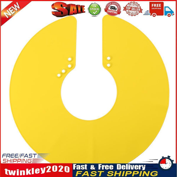 Haircut Shawl Neck Cape Silicone Neck Shield for Hair Coloring (Yellow) Newly