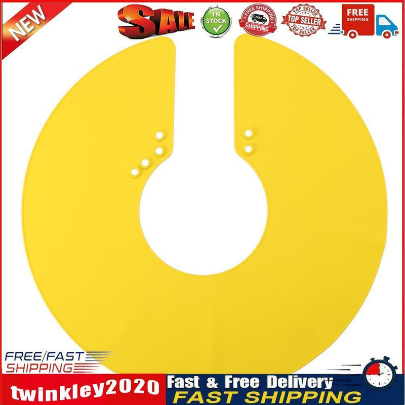 Haircut Shawl Neck Cape Silicone Neck Shield for Hair Coloring (Yellow) Newly