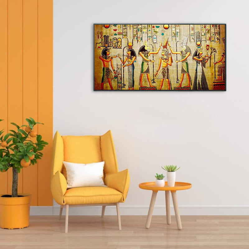 Egyptian Frescoes Oil Paint By Numbers Kits DIY Handpainted on Canvas Craft