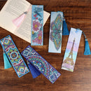 Shape Rhinestones Cross Stitch Tassel Book Marks 5D Diamond Painting Bookmark