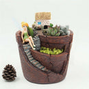 Basket Herb Trough Box Bed Garden Sky Planter Flower Pots Succulent Plant House