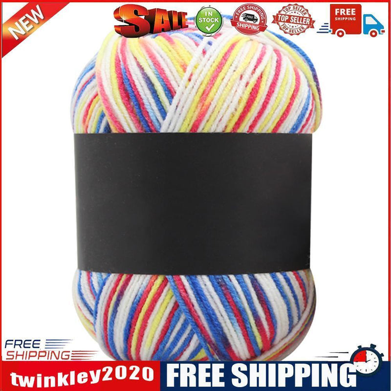 Gradient Color Milk Cotton Yarn Scarf Sweater Crochet Knitting Yarn (O)